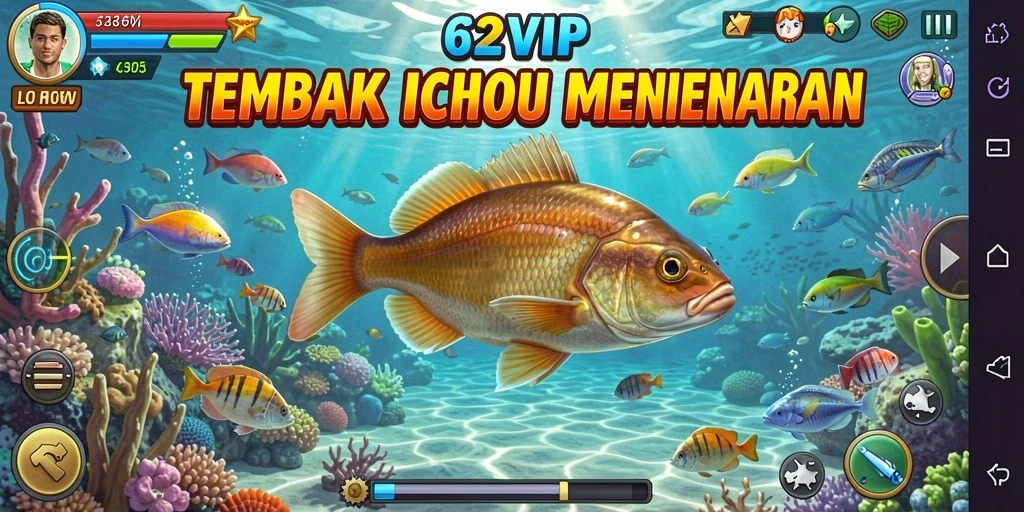 Tampilan gameplay 62VIP yang menarik dan penuh warna.