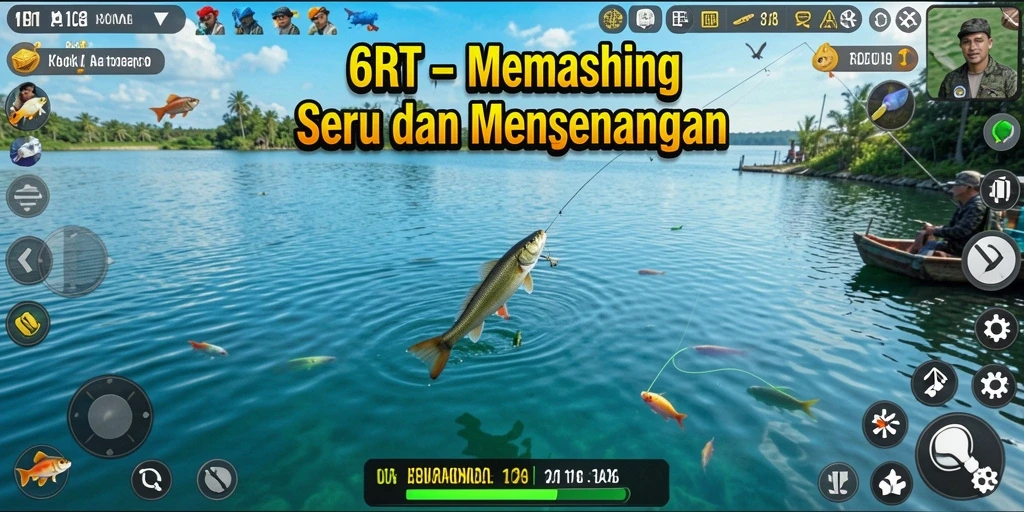 Tangkapan ikan yang menakjubkan dalam gameplay 6RT.