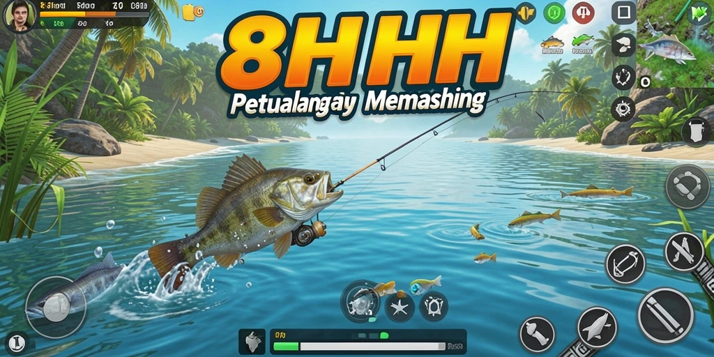 Tangkapan ikan yang menakjubkan di dalam game 8HHH.