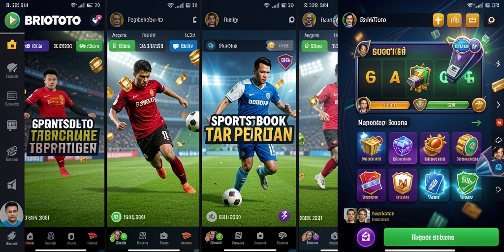 Tampilan gameplay taruhan olahraga di BRIOTOTO yang menarik.