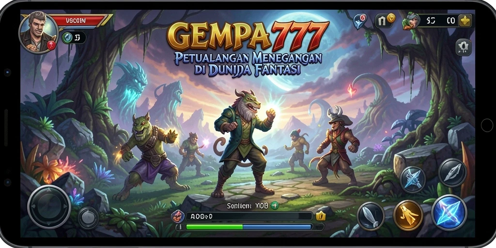 Screenshot dari gameplay seru dan menantang GEMPA777.