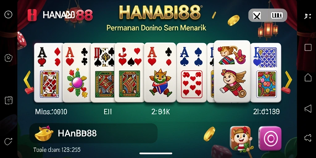 Screenshot gameplay thrilling dari HANABI88 dengan pemain Domino.