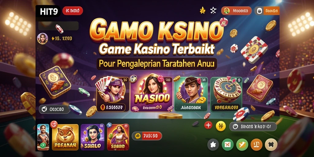 Tampilan gameplay menarik dari HIT9 dengan berbagai permainan Kasino yang tersedia.