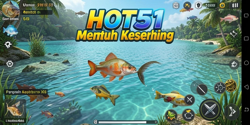 Tangkapan ikan besar dalam gameplay HOT51 yang menantang.
