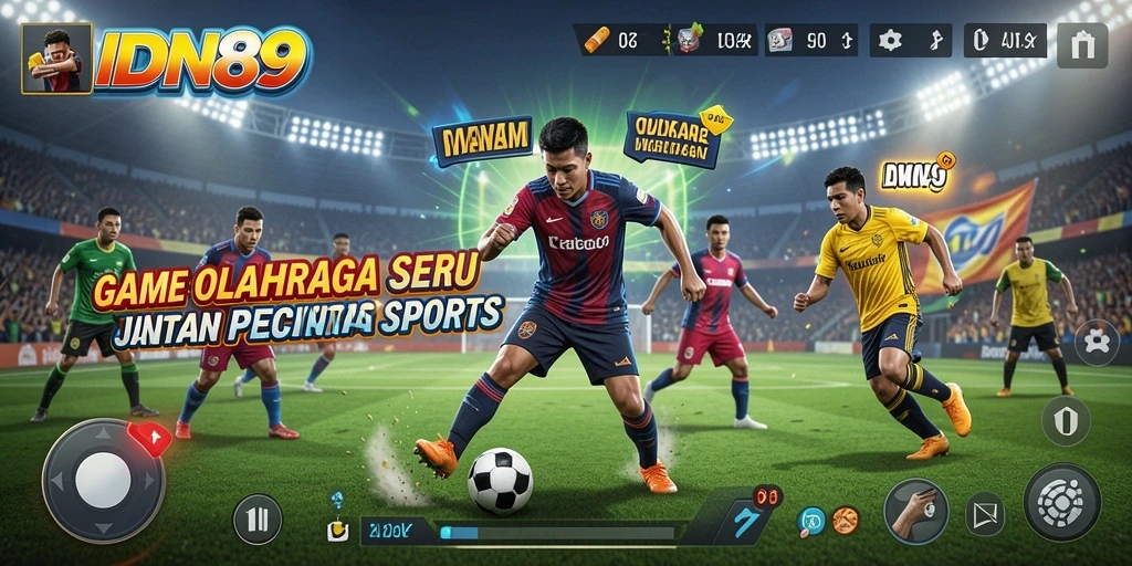 Tampilan menarik gameplay olahraga dalam IDN89 yang menegangkan.