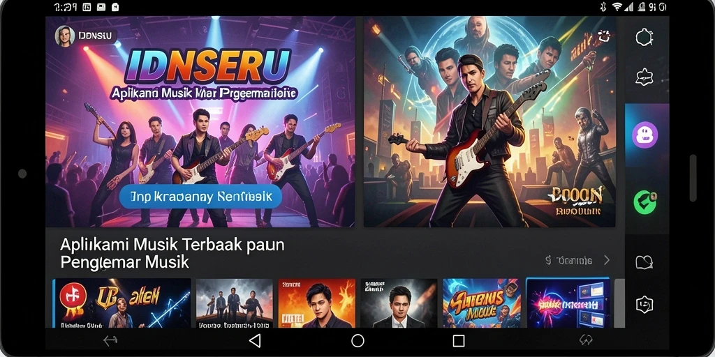 Tampilan screenshot IDNSERU menampilkan antarmuka pengguna yang menarik dan interaktif.
