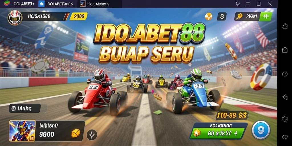 Tampilan gameplay menarik dari IDOLABET88 yang menampilkan aksi balap mendebarkan.