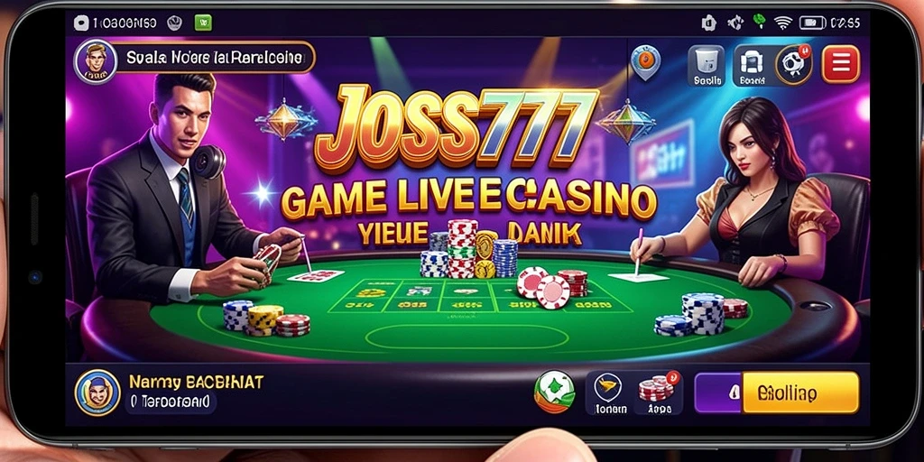 Screenshot gameplay JOSS777 yang mendebarkan di Live Casino.