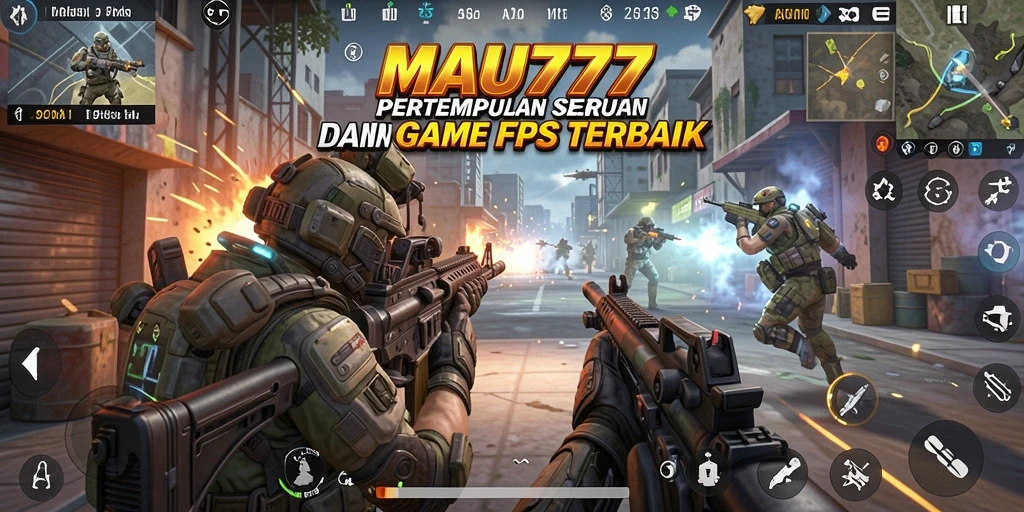 Gameplay MAU777 menampilkan aksi tembak-menembak yang intens.