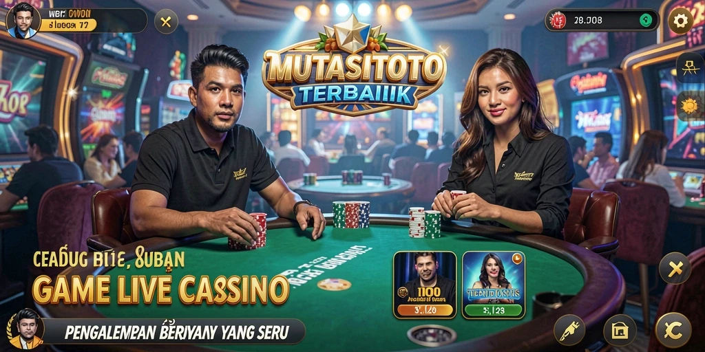 Tampilan permainan Live Casino MUTASITOTO yang seru dan interaktif.