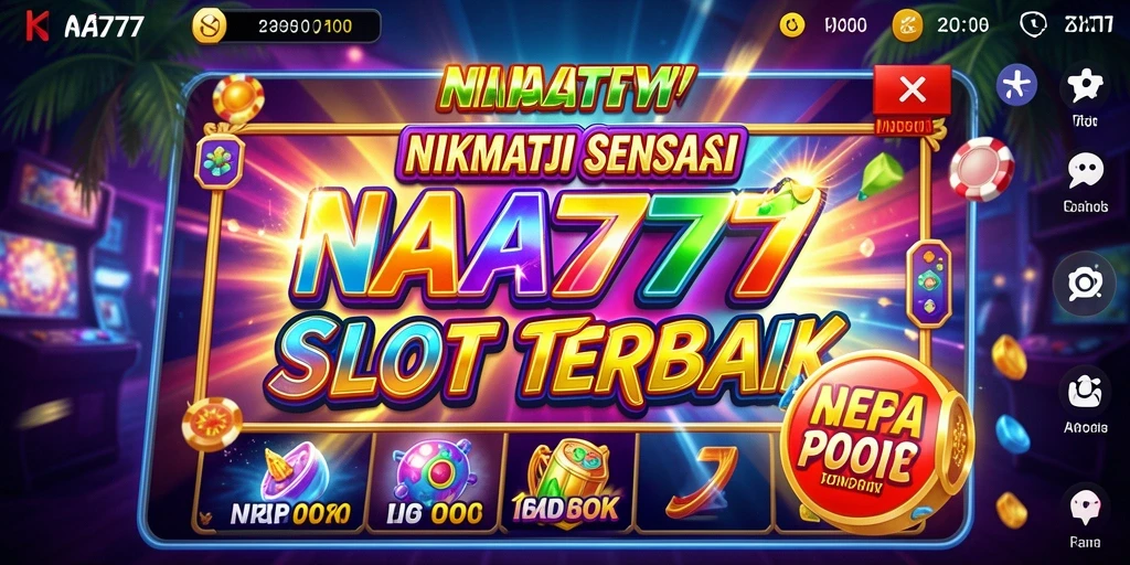 Screenshot utama NA777 menunjukkan keseruan gameplay Slot yang mendebarkan.