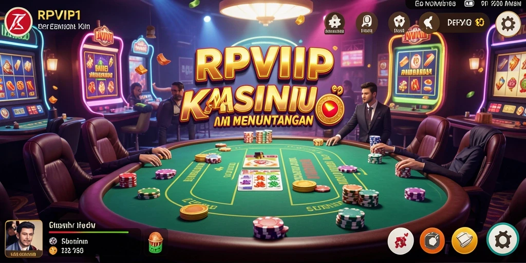 Tampilan gameplay menarik dari RPVIP1 yang menampilkan berbagai permainan Kasino.