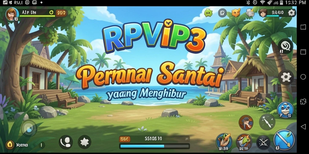 Tangkapan layar RPVIP3 menampilkan suasana bermain yang ceria dan menyenangkan.
