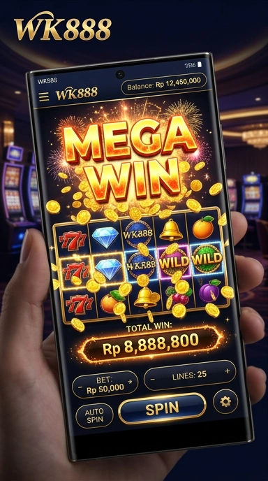 Screenshot antarmuka pengguna wk888 yang intuitif.